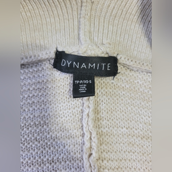 Dynamite Cream Slouchy Cardigan XS - Picture 3 of 4